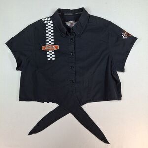 Harley-Davidson Black Cropped Shirt